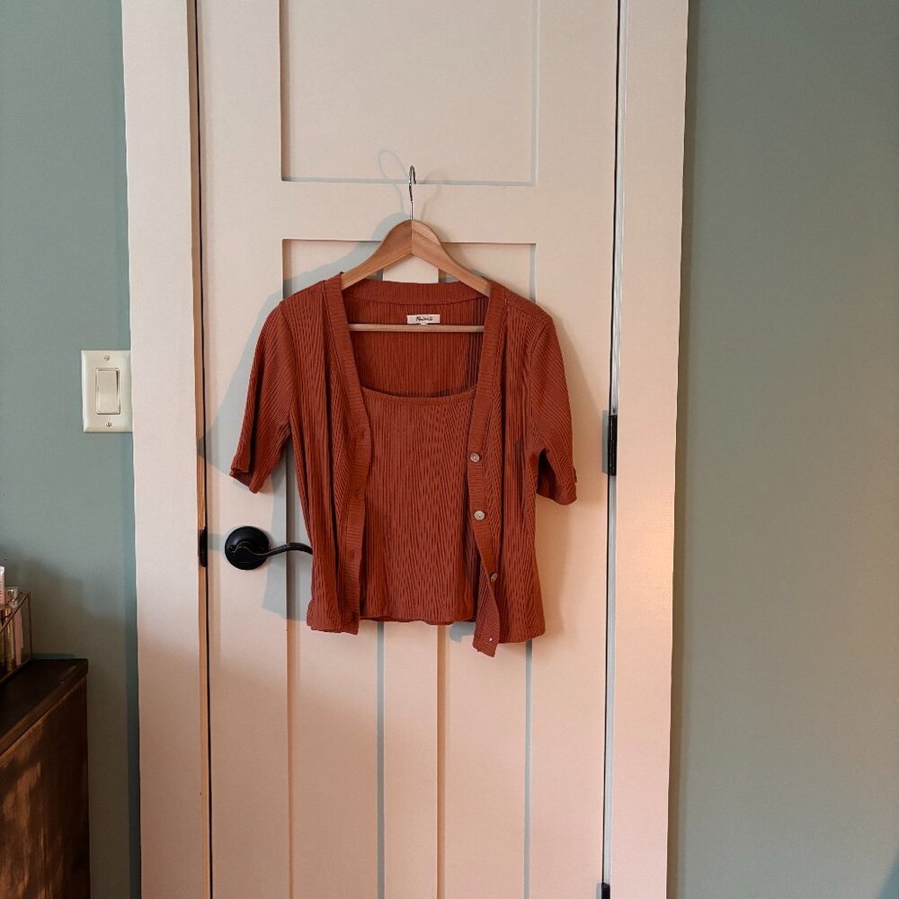 Madewell Cotton Cami & Cover Set